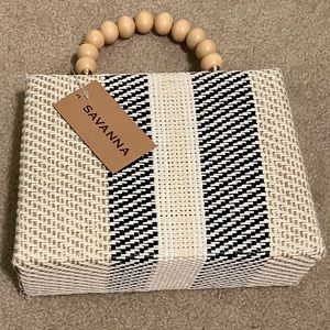 Savanna woven purse